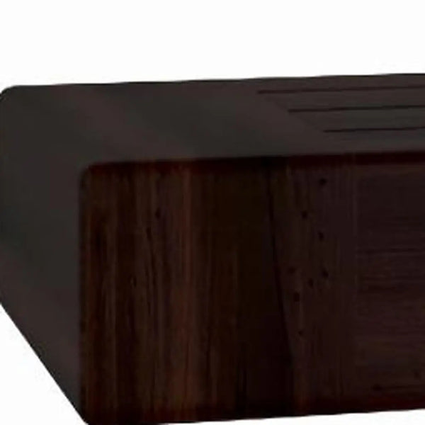 27" Brown Wood Wall Mounted Bathroom Shelves Homeroots Organization