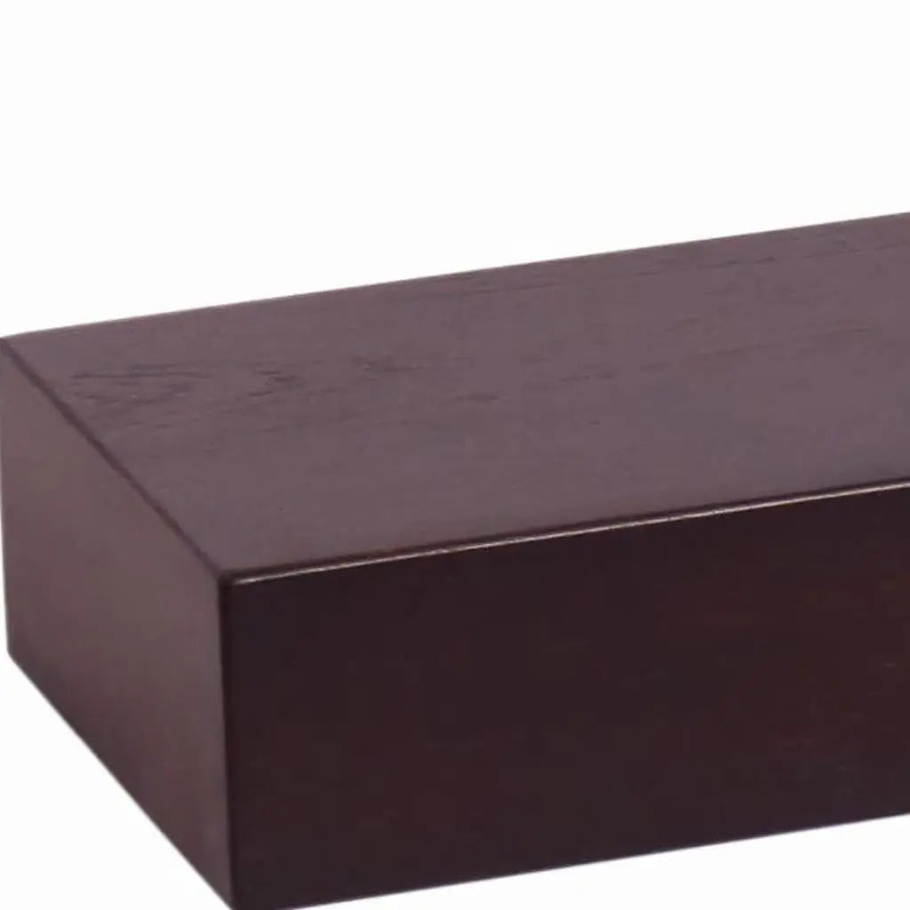 27" Brown Wood Wall Mounted Bathroom Shelves Homeroots Organization