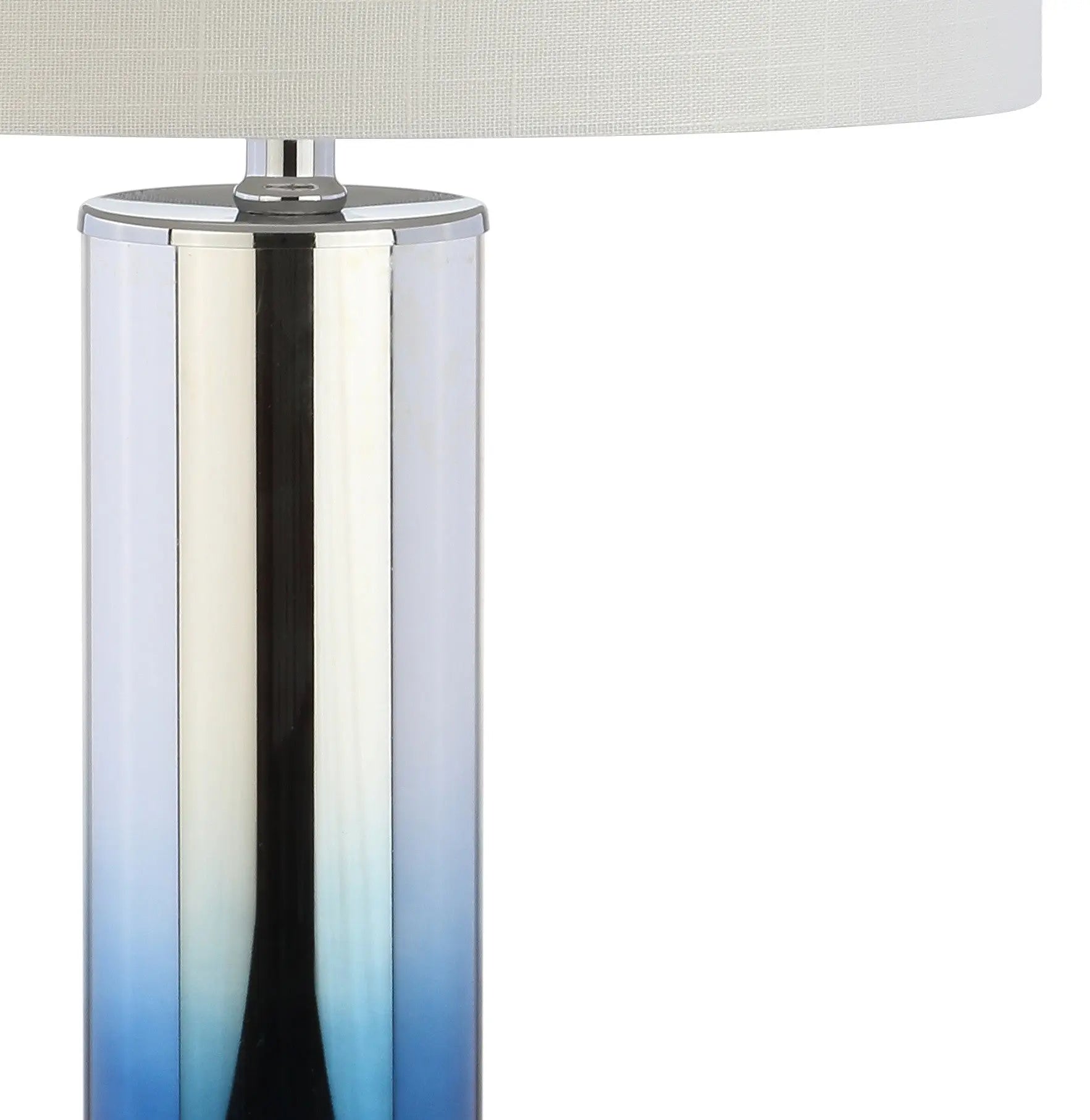 27" Clear Novelty Table Lamp With Drum Shade Homeroots Lighting