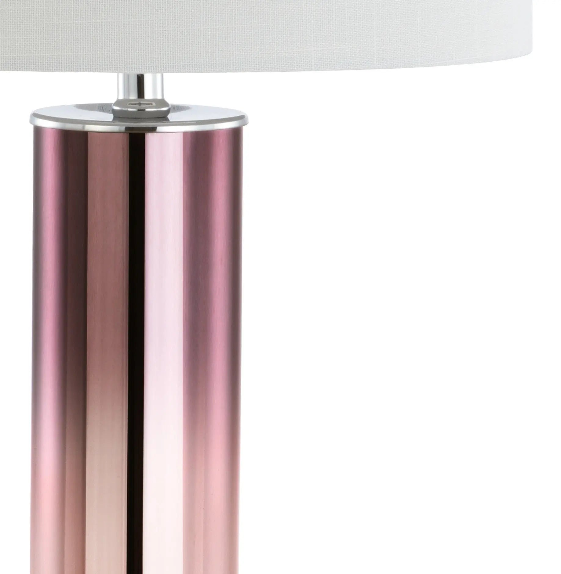 27" Clear Novelty Table Lamp With Drum Shade Homeroots Lighting