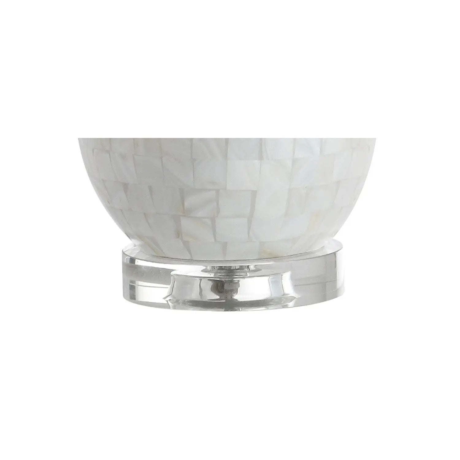 27" Clear Novelty Table Lamp With Drum Shade Homeroots Lighting