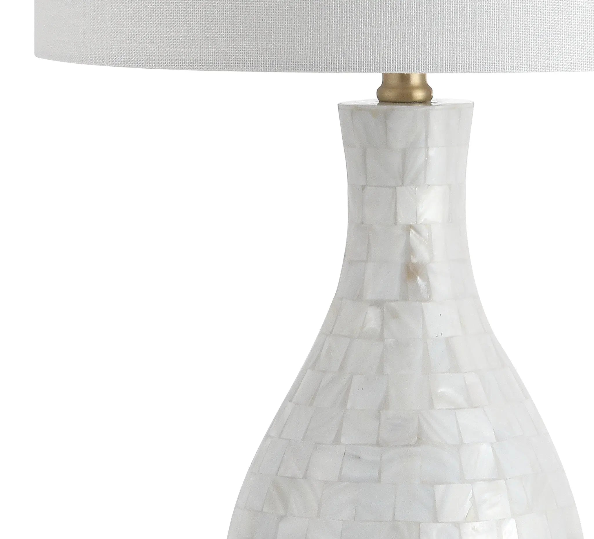 27" Clear Novelty Table Lamp With Drum Shade Homeroots Lighting