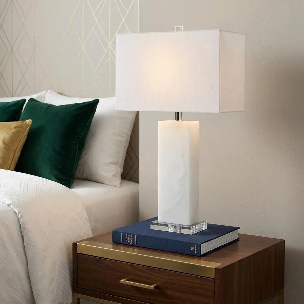27" Clear Novelty Table Lamp With Shade Homeroots Lighting