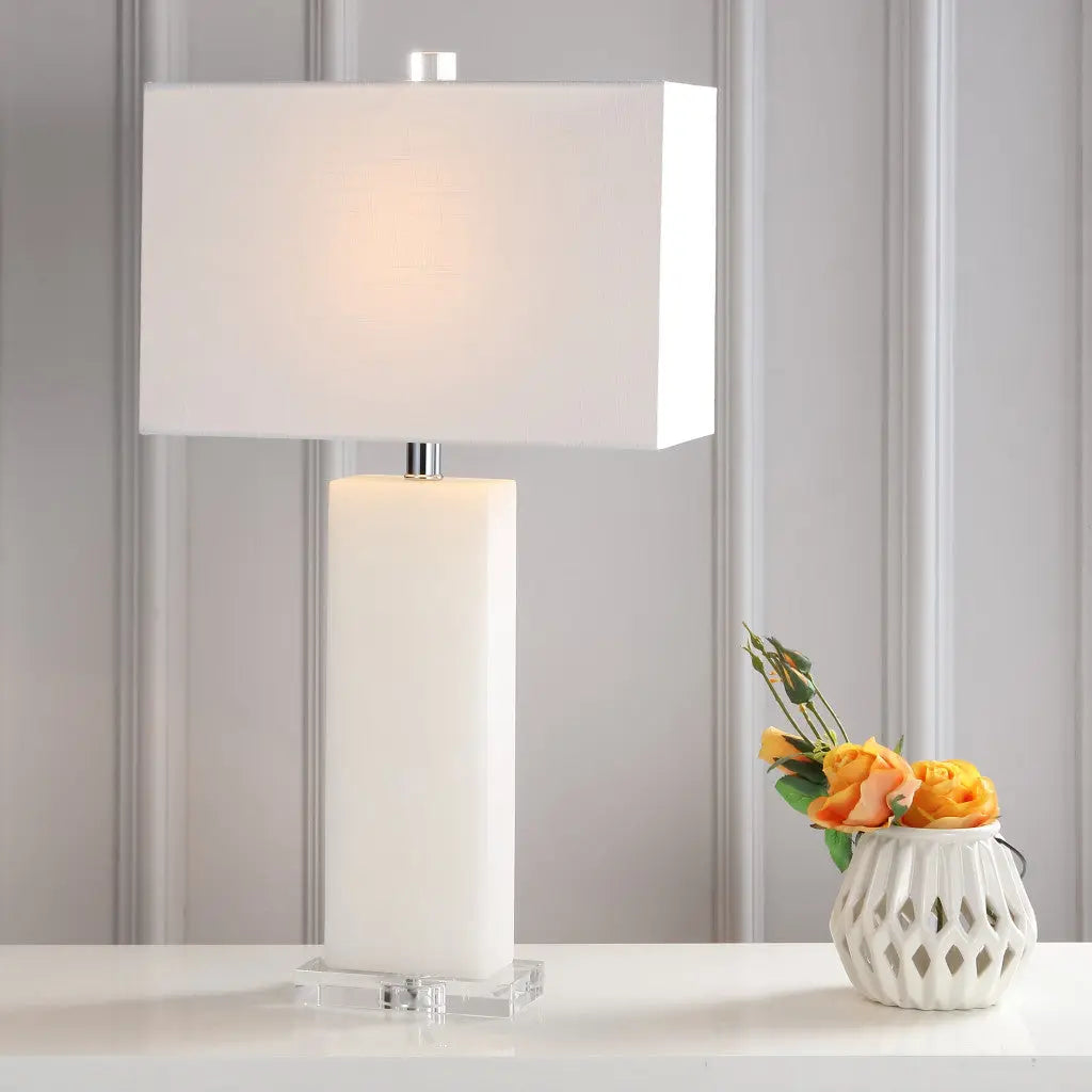 27" Clear Novelty Table Lamp With Shade Homeroots Lighting