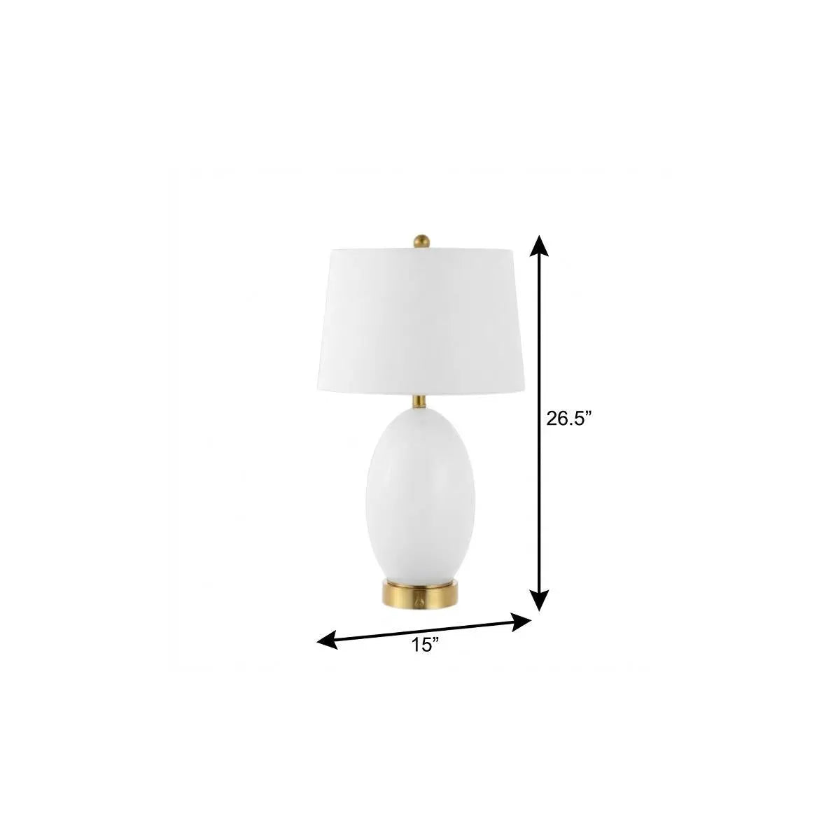 27" Gold Novelty Table Lamp With Empire Shade Homeroots Lighting