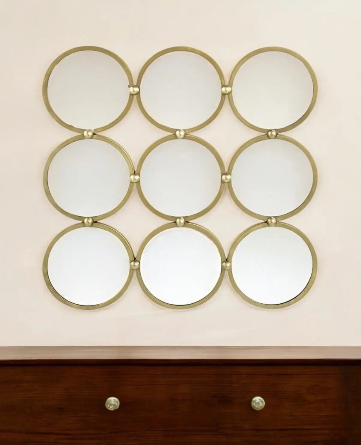 27" Gold Square Iron Framed Accent Mirror Homeroots Bed & Bath