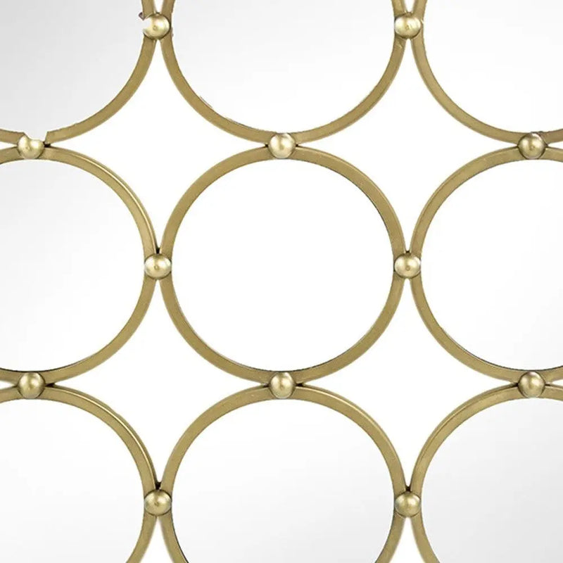 27" Gold Square Iron Framed Accent Mirror Homeroots Bed & Bath