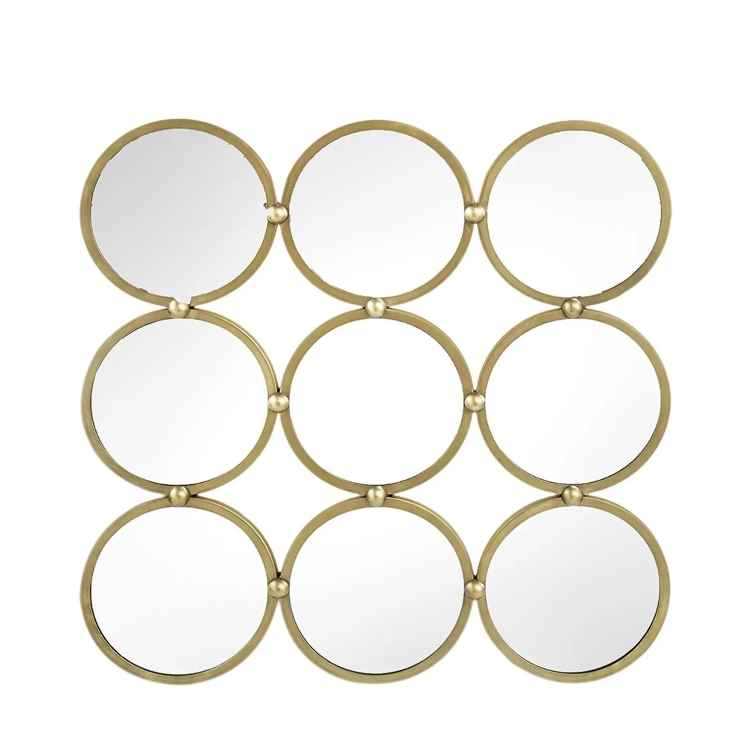 27" Gold Square Iron Framed Accent Mirror Homeroots Bed & Bath