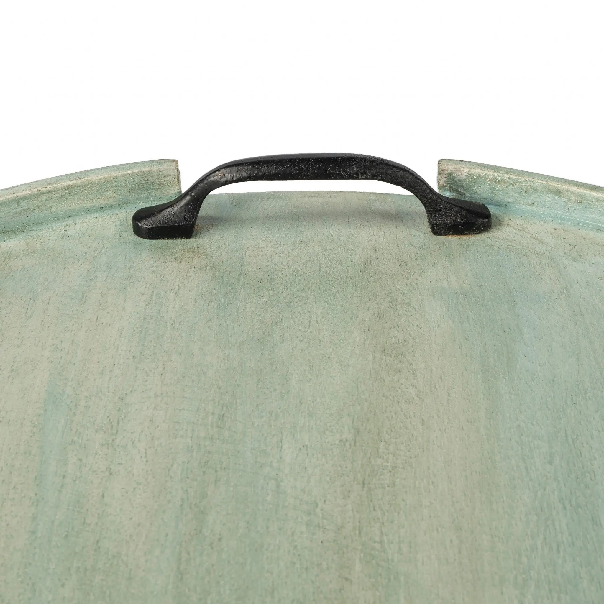 27" Green Mango Oval Serving Tray With Handles Homeroots Kitchen & Dining