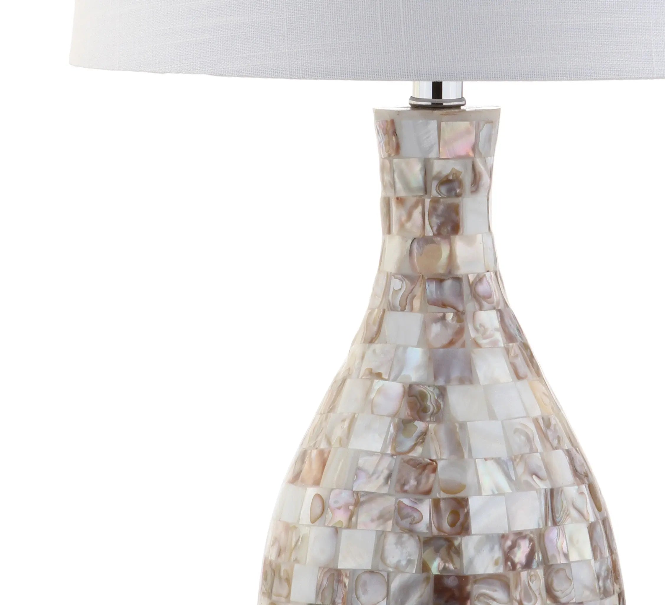 27" Ivory And Beige Novelty Table Lamp With Drum Shade Homeroots Lighting