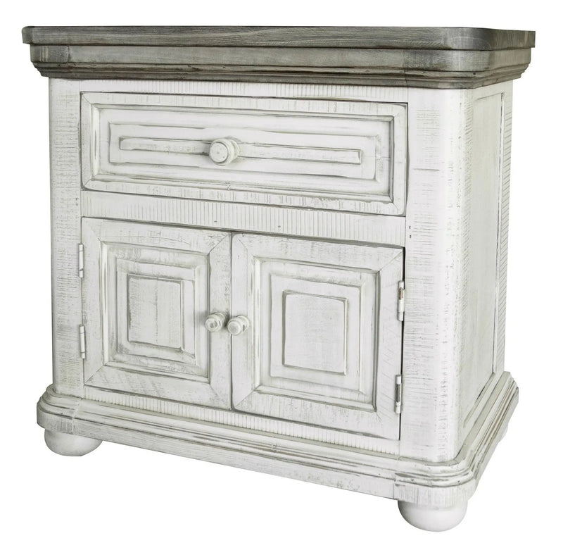 27" Ivory Solid Wood One Drawer Nightstand Homeroots Bed & Bath