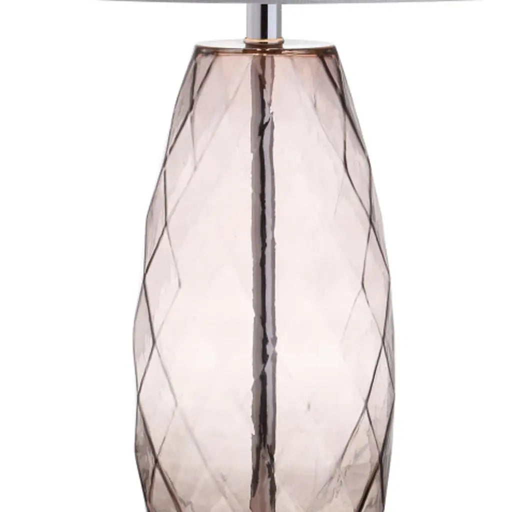 27" Silver Novelty Table Lamp With Drum Shade Homeroots Lighting