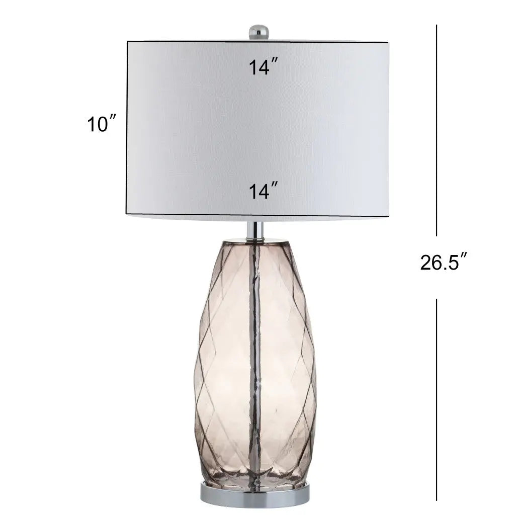 27" Silver Novelty Table Lamp With Drum Shade Homeroots Lighting