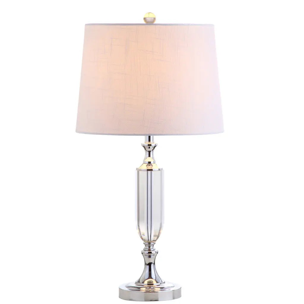 27" Silver Novelty Table Lamp With Empire Shade Homeroots Lighting