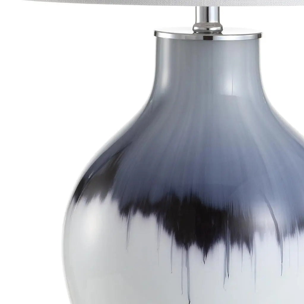 27" Silver Novelty Table Lamp With Globe Shade Homeroots Lighting