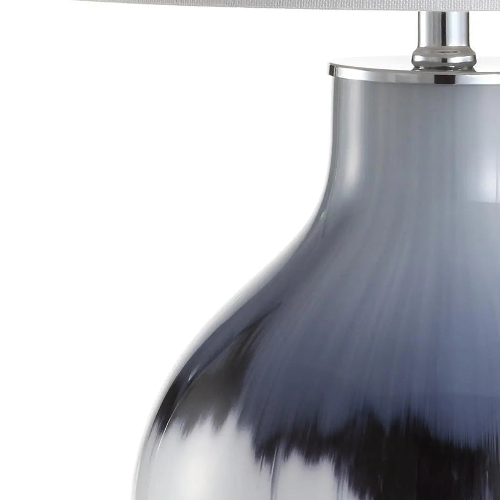 27" Silver Novelty Table Lamp With Globe Shade Homeroots Lighting