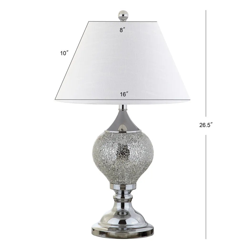 27" Silver Urn Table Lamp With Empire Shade Homeroots Lighting
