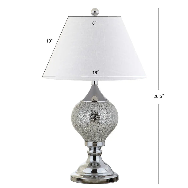 27" Silver Urn Table Lamp With Empire Shade Homeroots Lighting