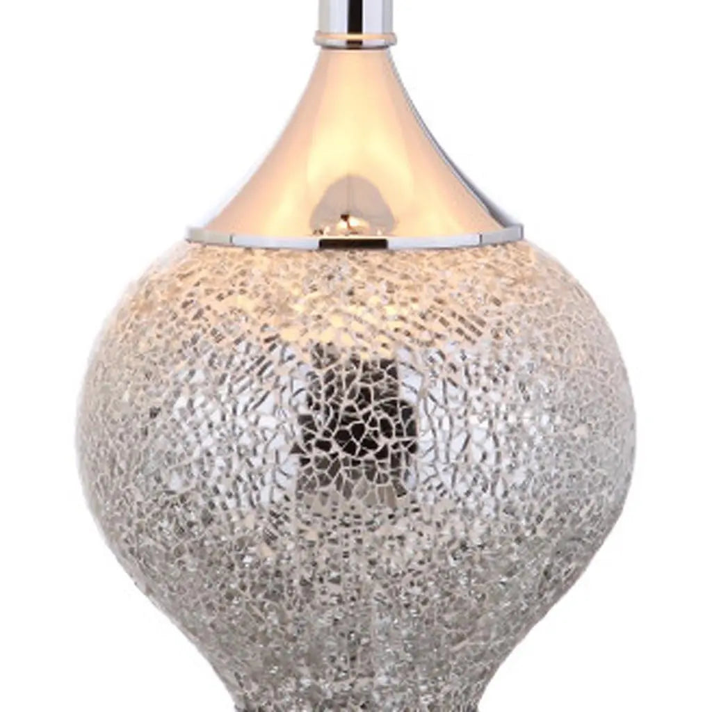 27" Silver Urn Table Lamp With Empire Shade Homeroots Lighting