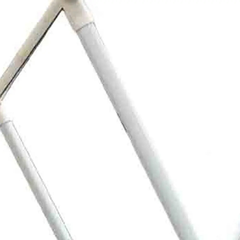 27" White Collapsible Metal Laundry Hamper Homeroots Office