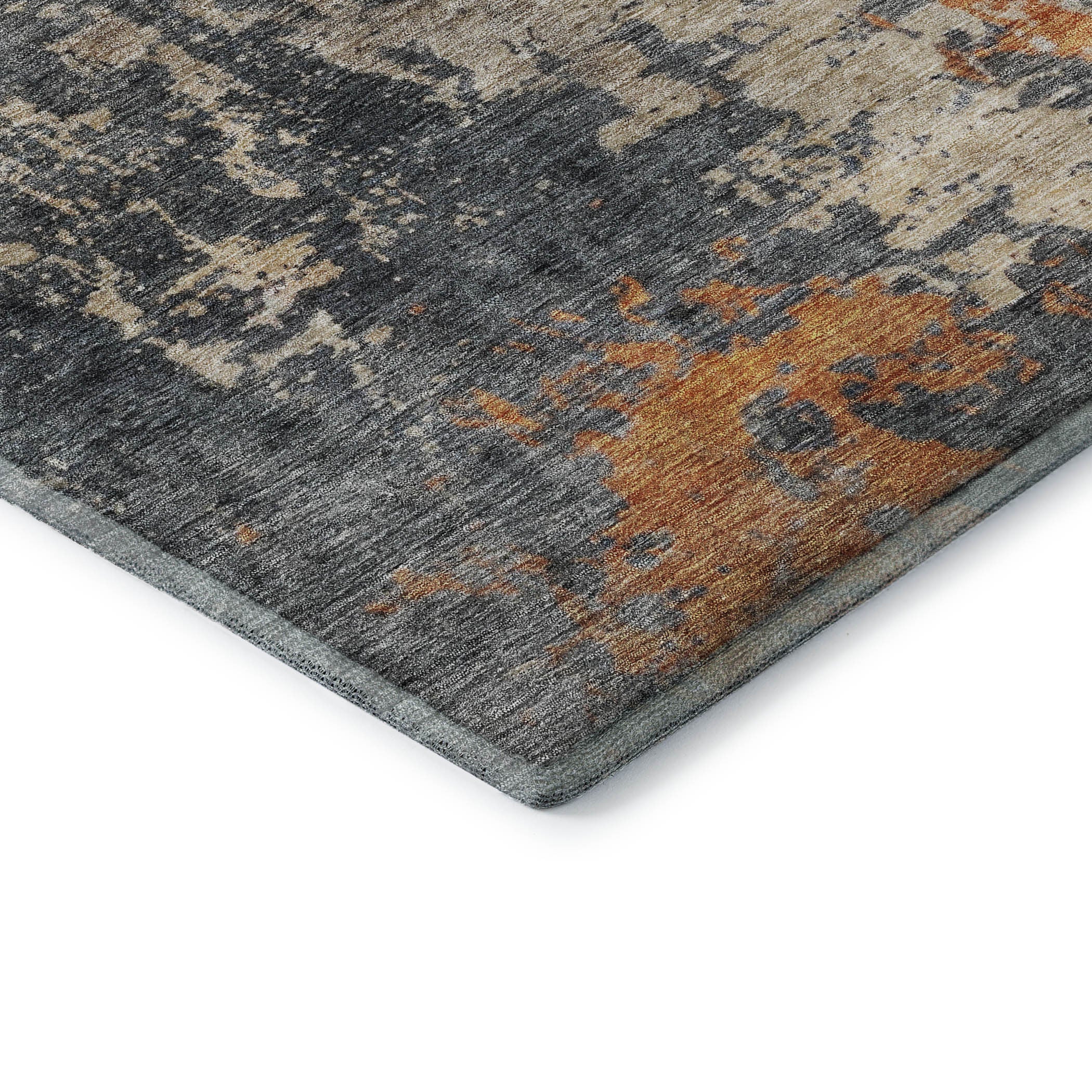 10' X 14' Khaki Beige And Blue Abstract Washable Area Rug With UV Protection Homeroots Home Decor