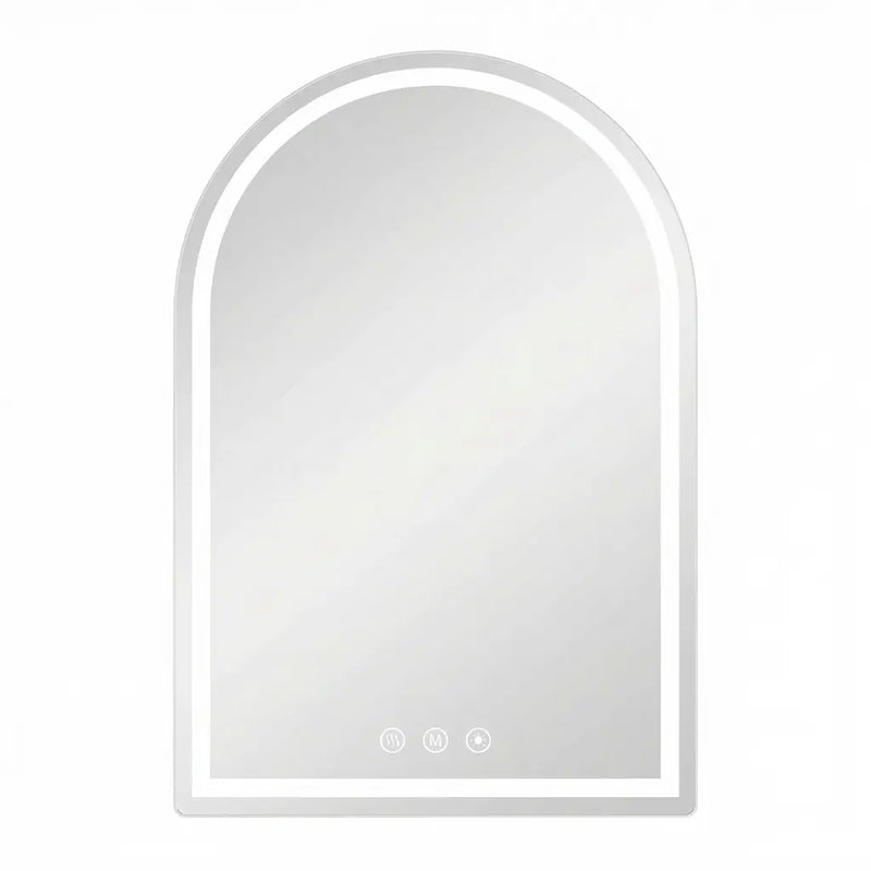 28" Arch Lighted Frameless Bathroom Vanity Mirror Homeroots Bed & Bath