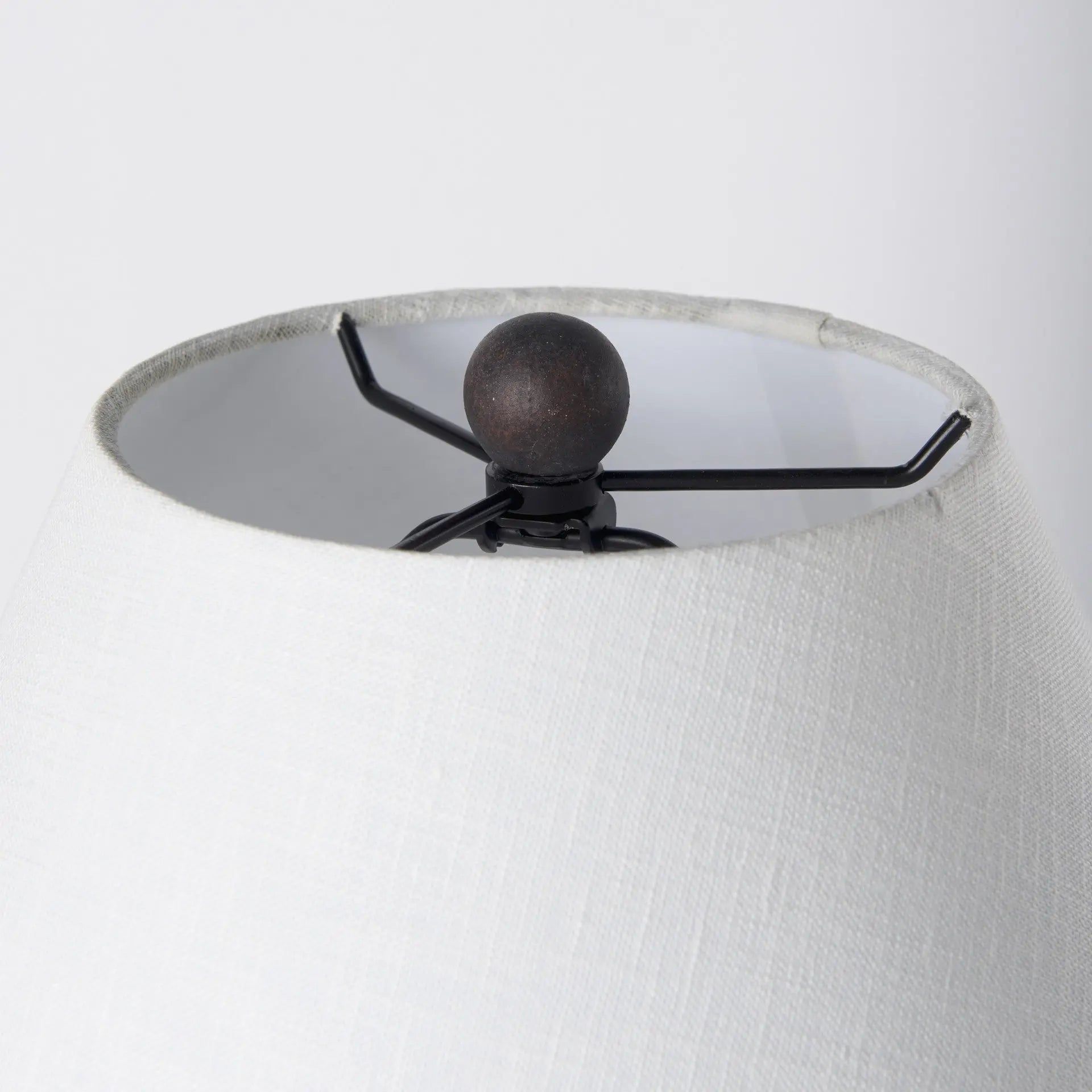 28" Black Novelty Bedside Lamp With Drum Shade Homeroots Lighting