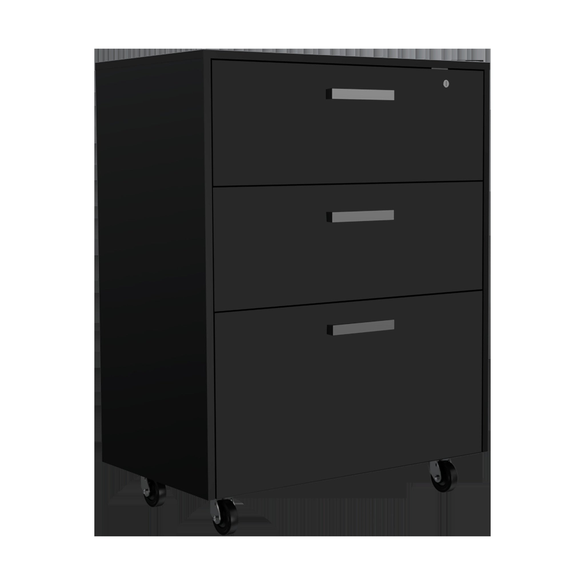 28" Black Wall mounted Accent Cabinet With Eight Shelves And Six Drawers - GreatEagleInc