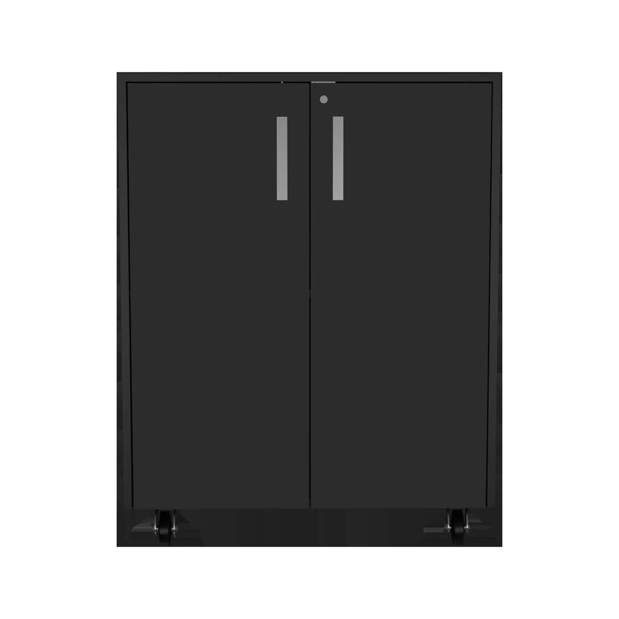 28" Black Wall mounted Accent Cabinet With Four Shelves Homeroots Kitchen & Dining