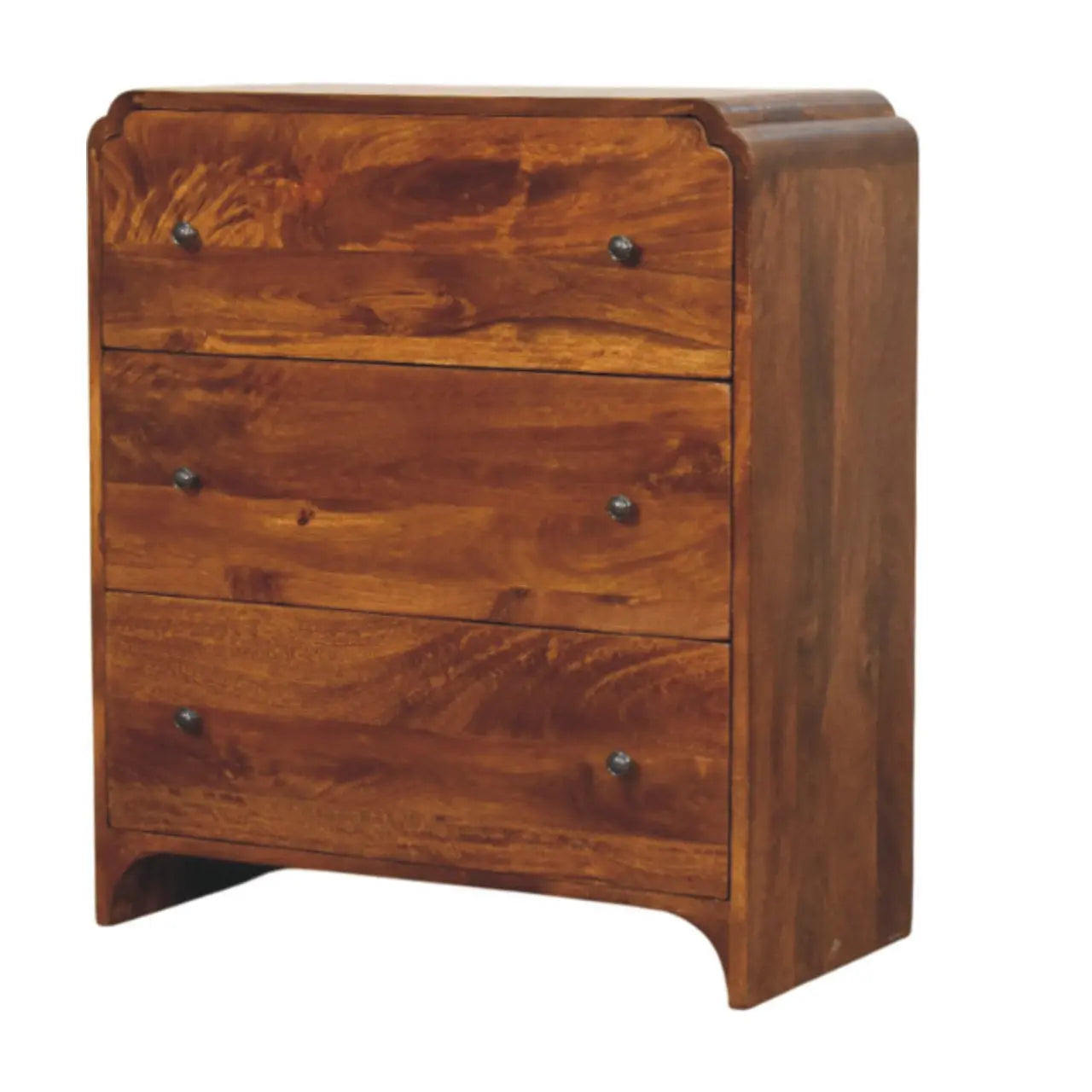 28" Brown Solid Wood Sideboard Homeroots Kitchen & Dining