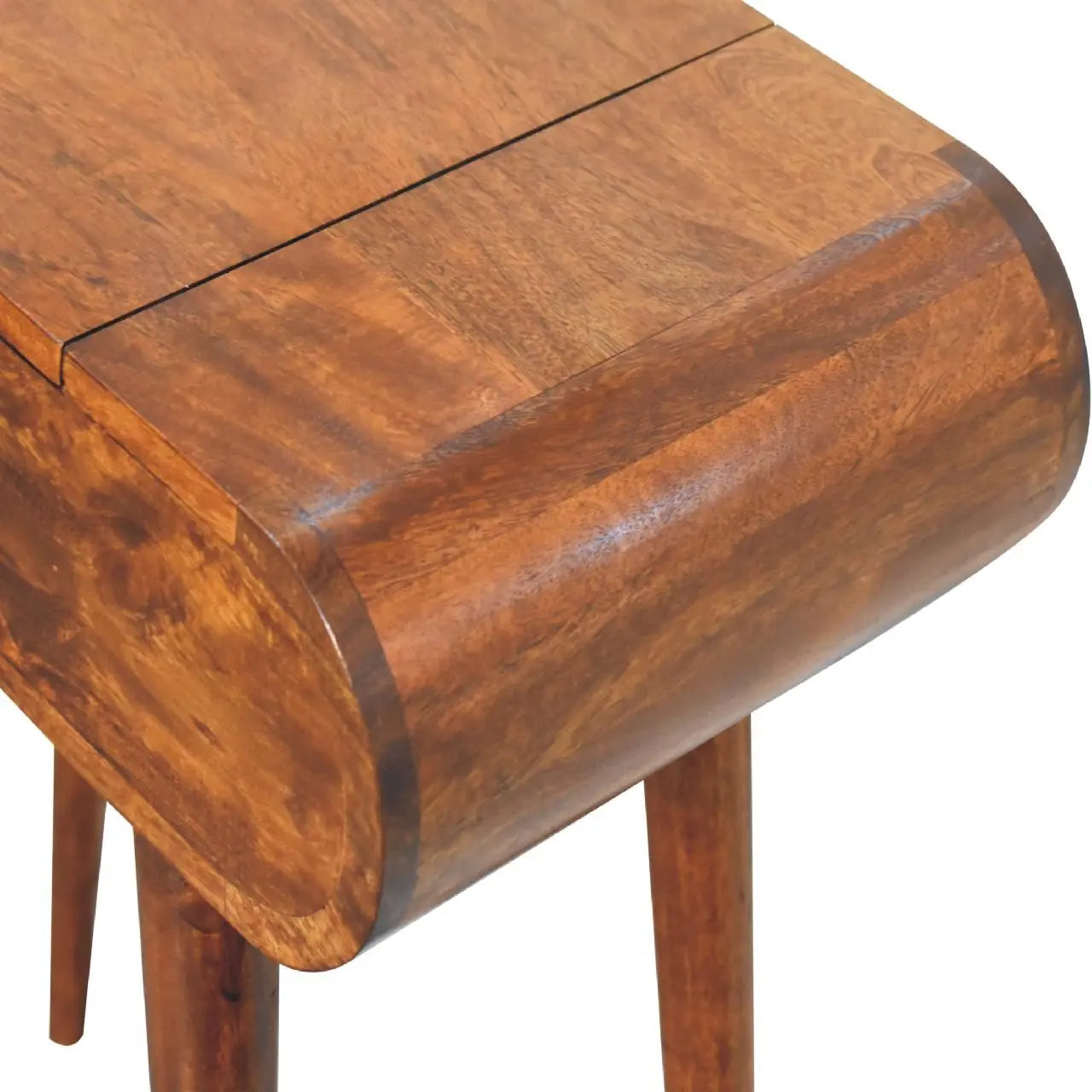 28" Brown Solid Wood Standing Desk Homeroots Living Room