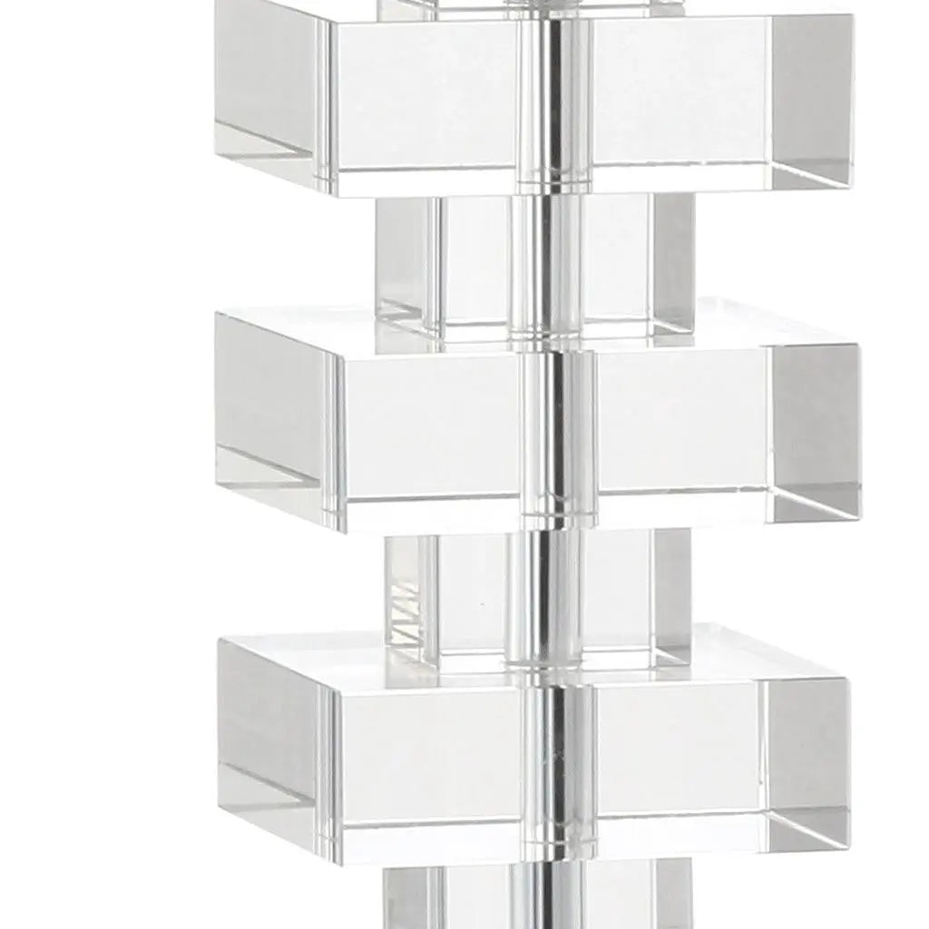 28" Clear Novelty Table Lamp With Shade Homeroots Lighting