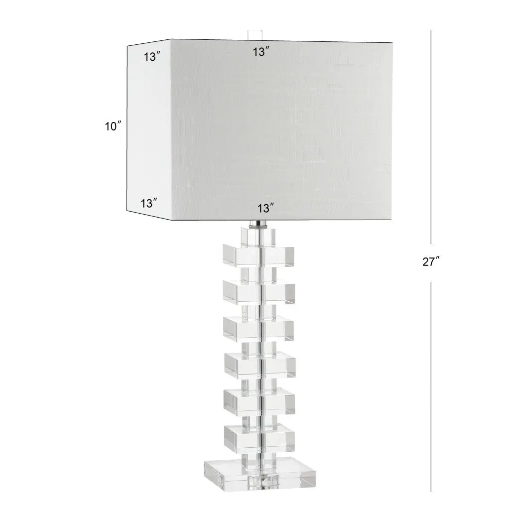 28" Clear Novelty Table Lamp With Shade Homeroots Lighting