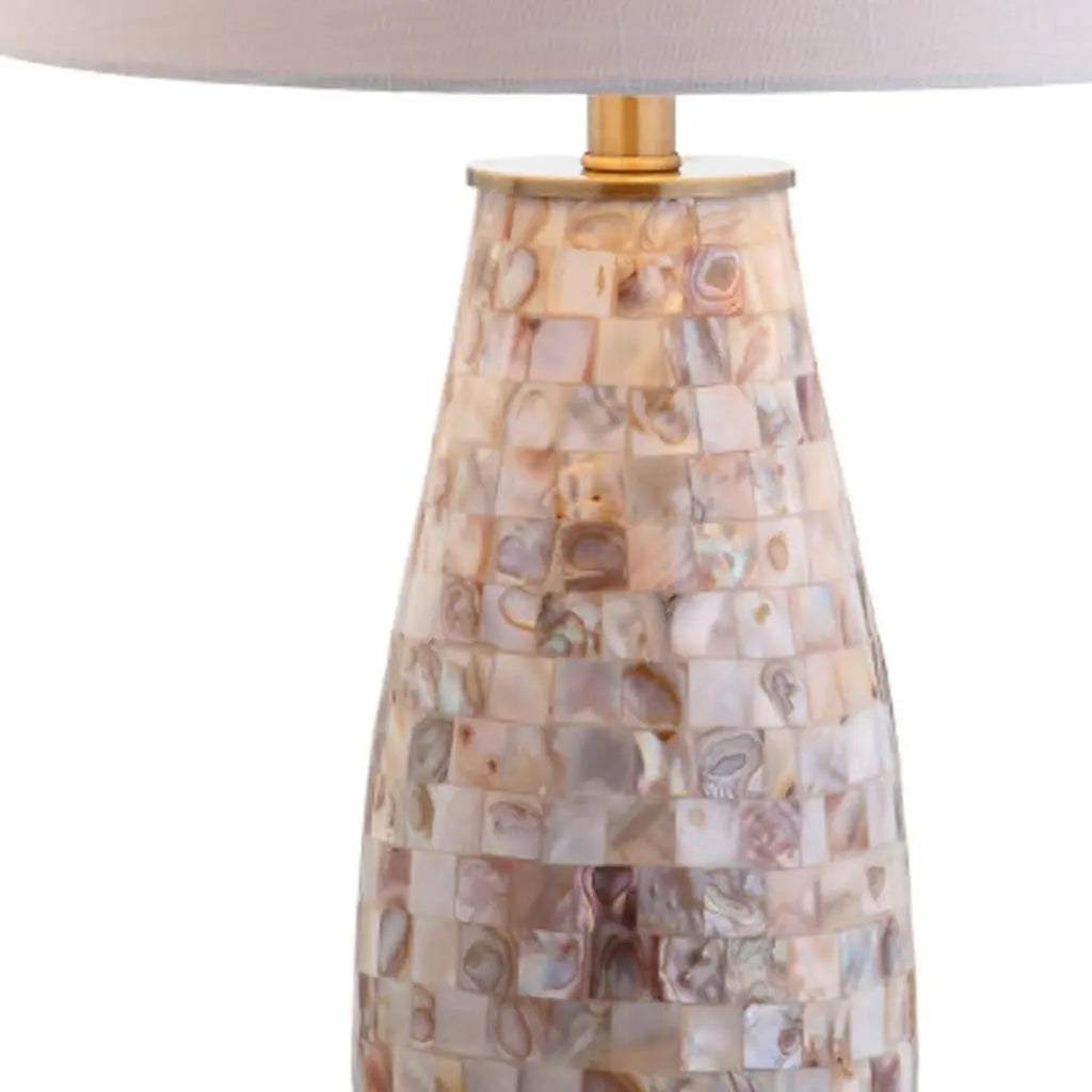 28" Gold Novelty Table Lamp With Drum Shade Homeroots Lighting