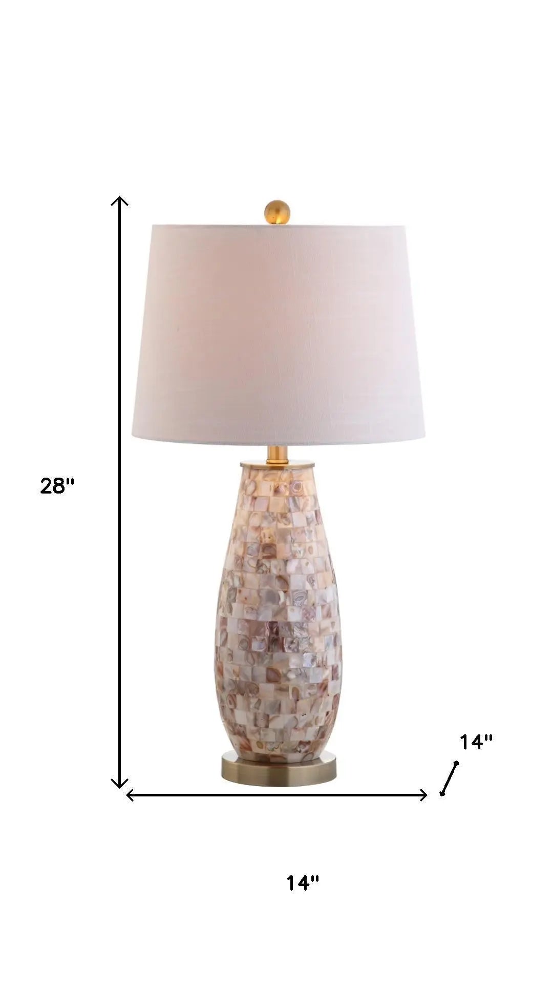28" Gold Novelty Table Lamp With Drum Shade Homeroots Lighting