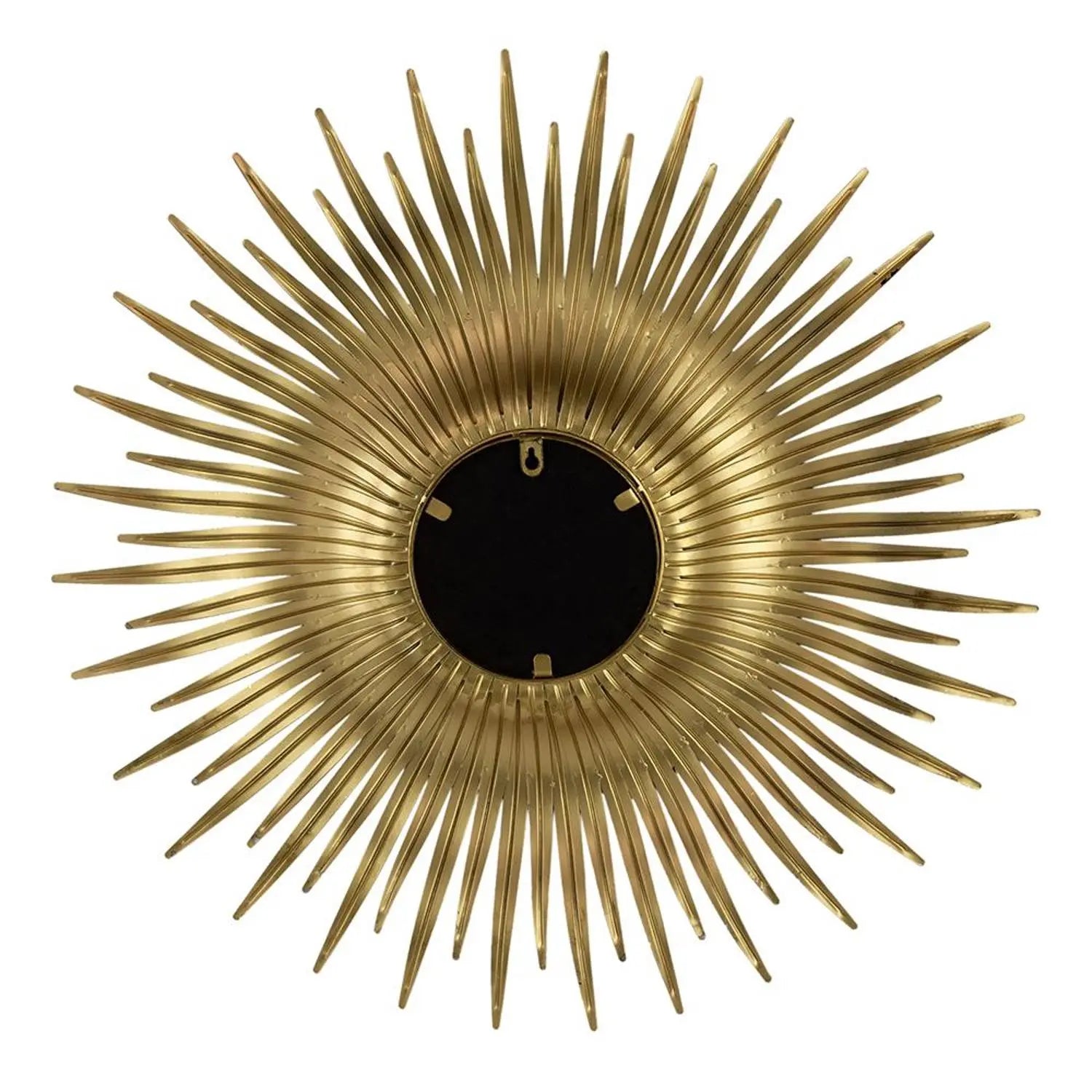 28" Gold Sunburst Iron Framed Accent Mirror Homeroots Bed & Bath