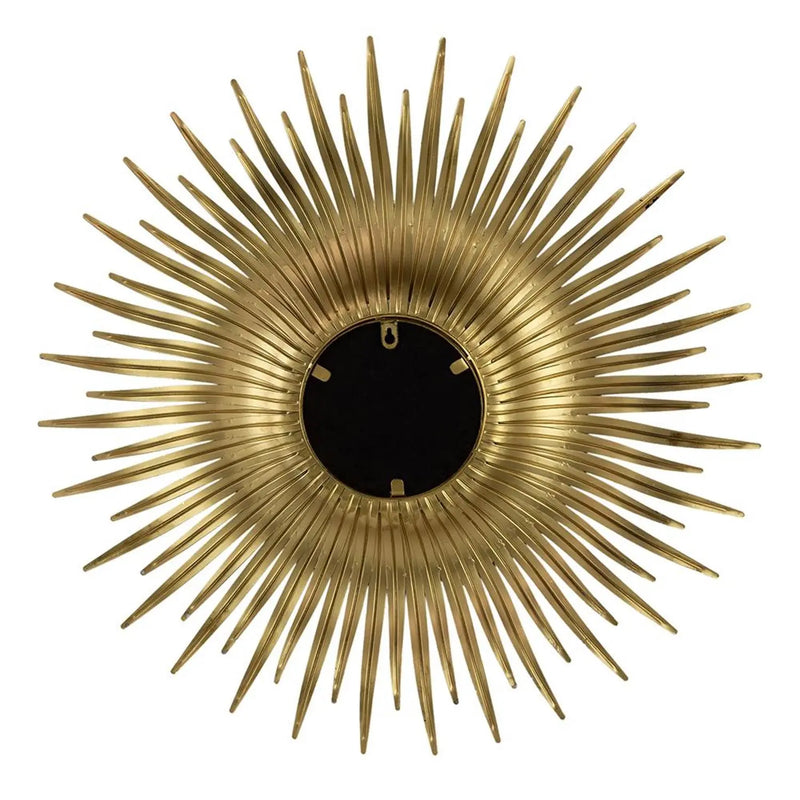 28" Gold Sunburst Iron Framed Accent Mirror Homeroots Bed & Bath