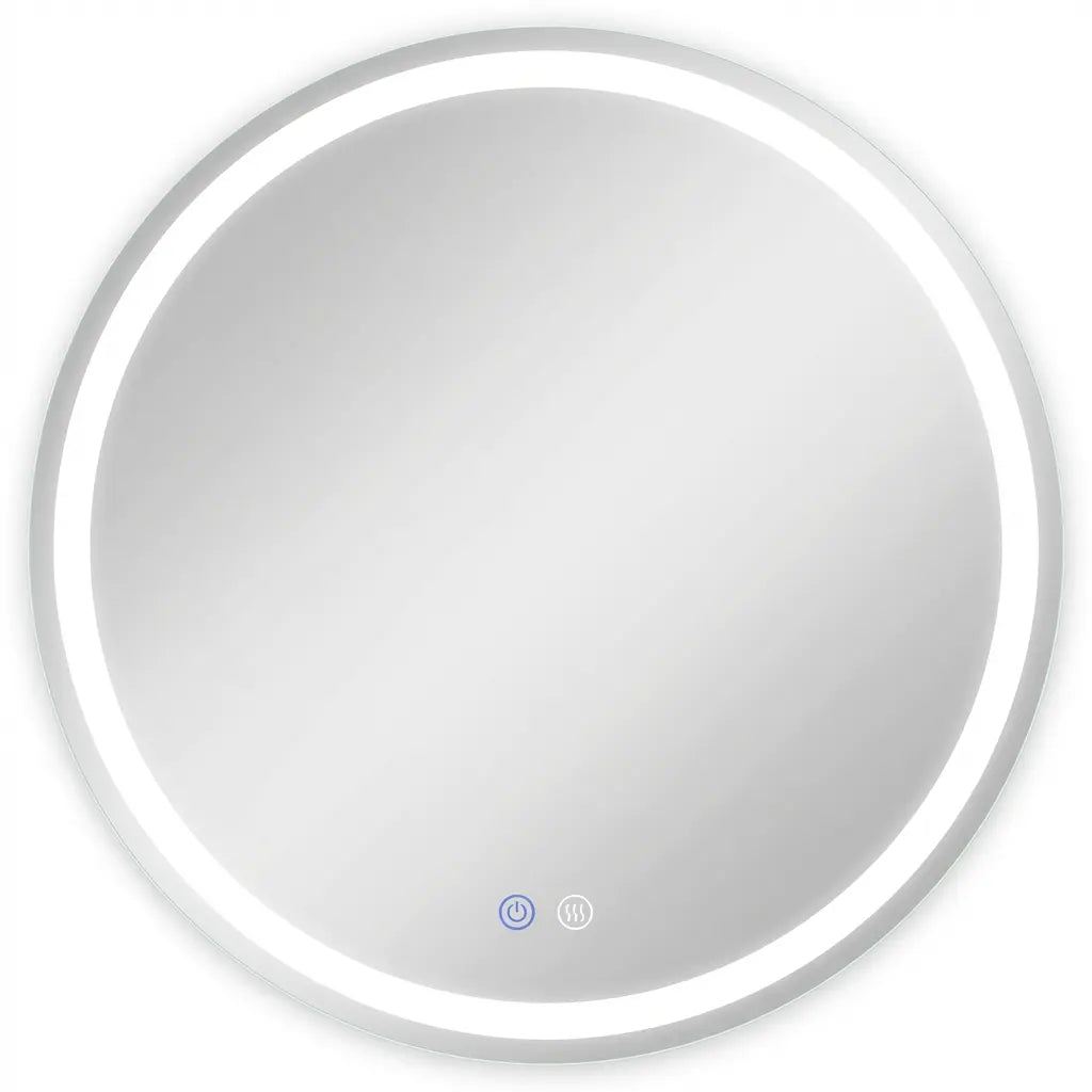 28" Round Lighted Frameless Anti Fog Bathroom Vanity Mirror Homeroots Bed & Bath