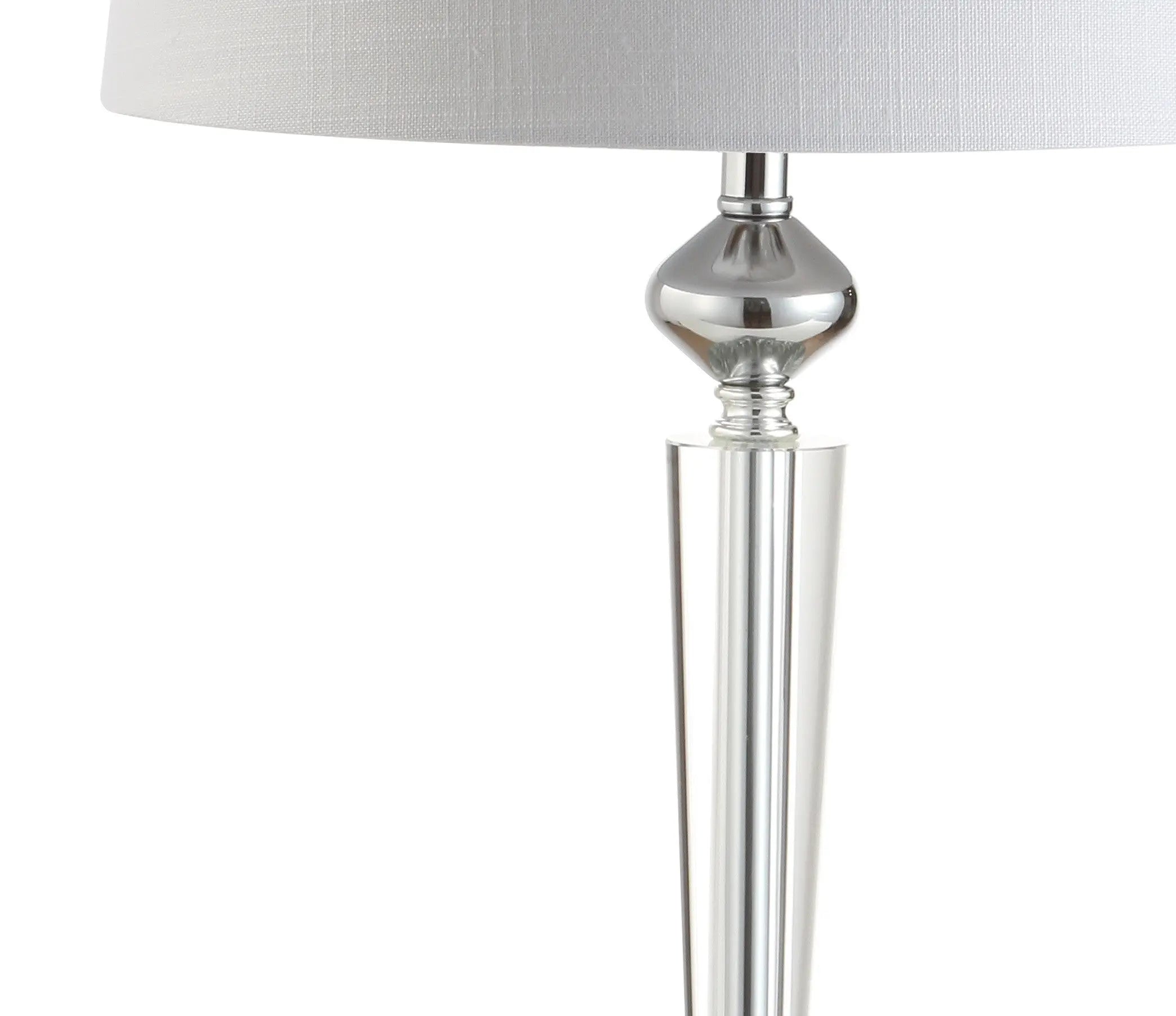 28" Silver Table Lamp With Drum Shade Homeroots Lighting