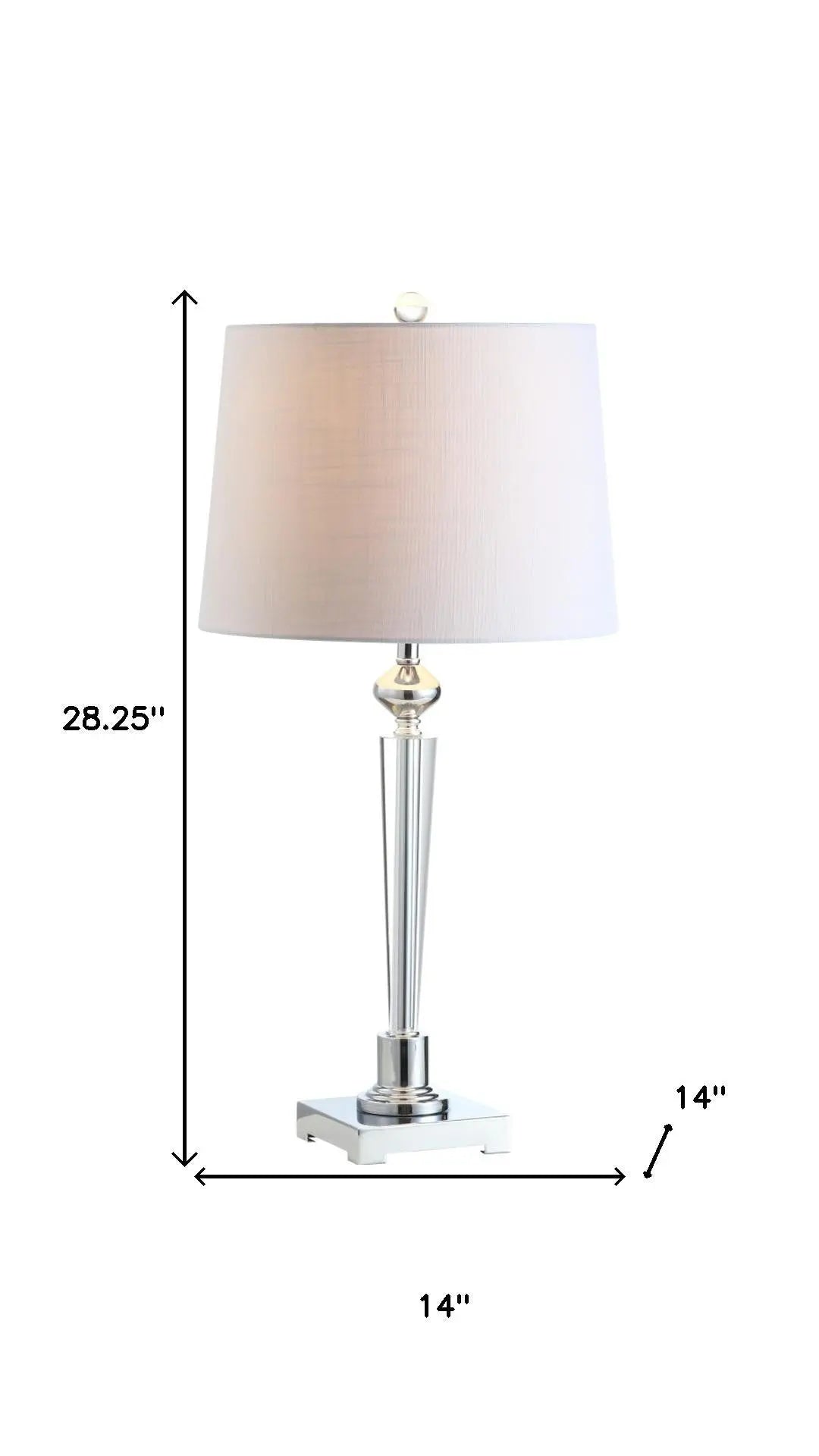 28" Silver Table Lamp With Drum Shade Homeroots Lighting