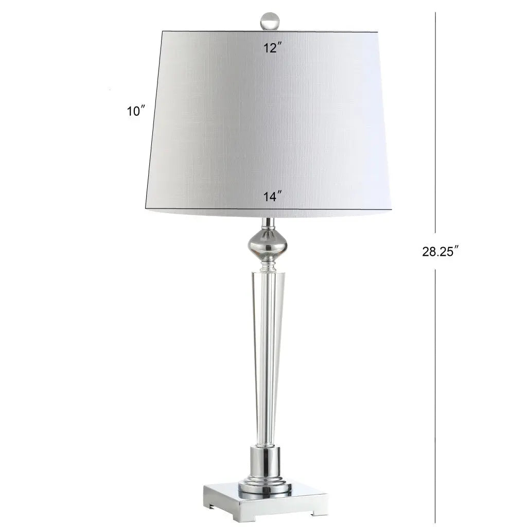 28" Silver Table Lamp With Drum Shade Homeroots Lighting