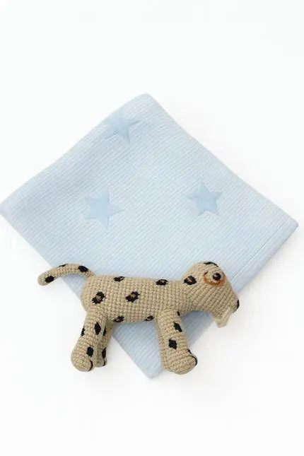 28" X 36" Blue And White Cotton Coastal Nautical Baby Blanket Homeroots Home Decor
