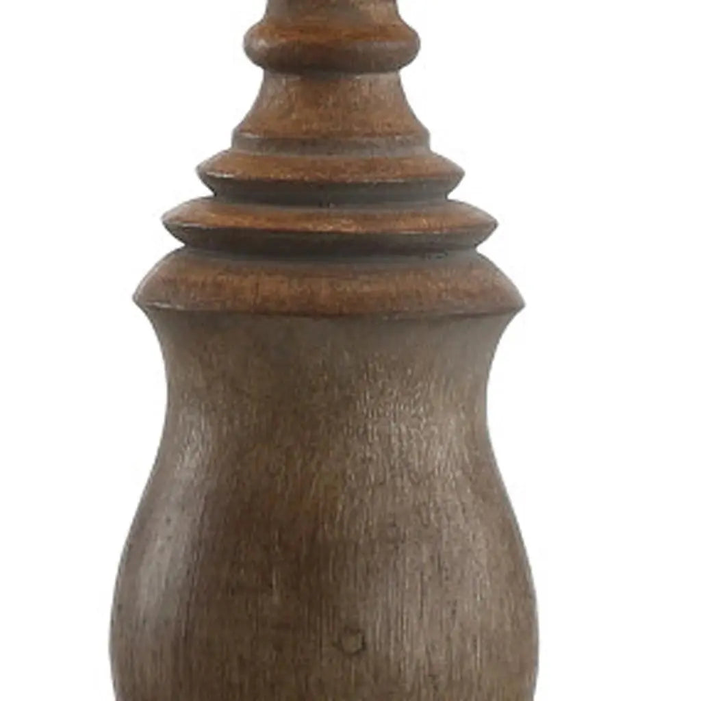 29" Brown Novelty Table Lamp With Globe Shade Homeroots Lighting
