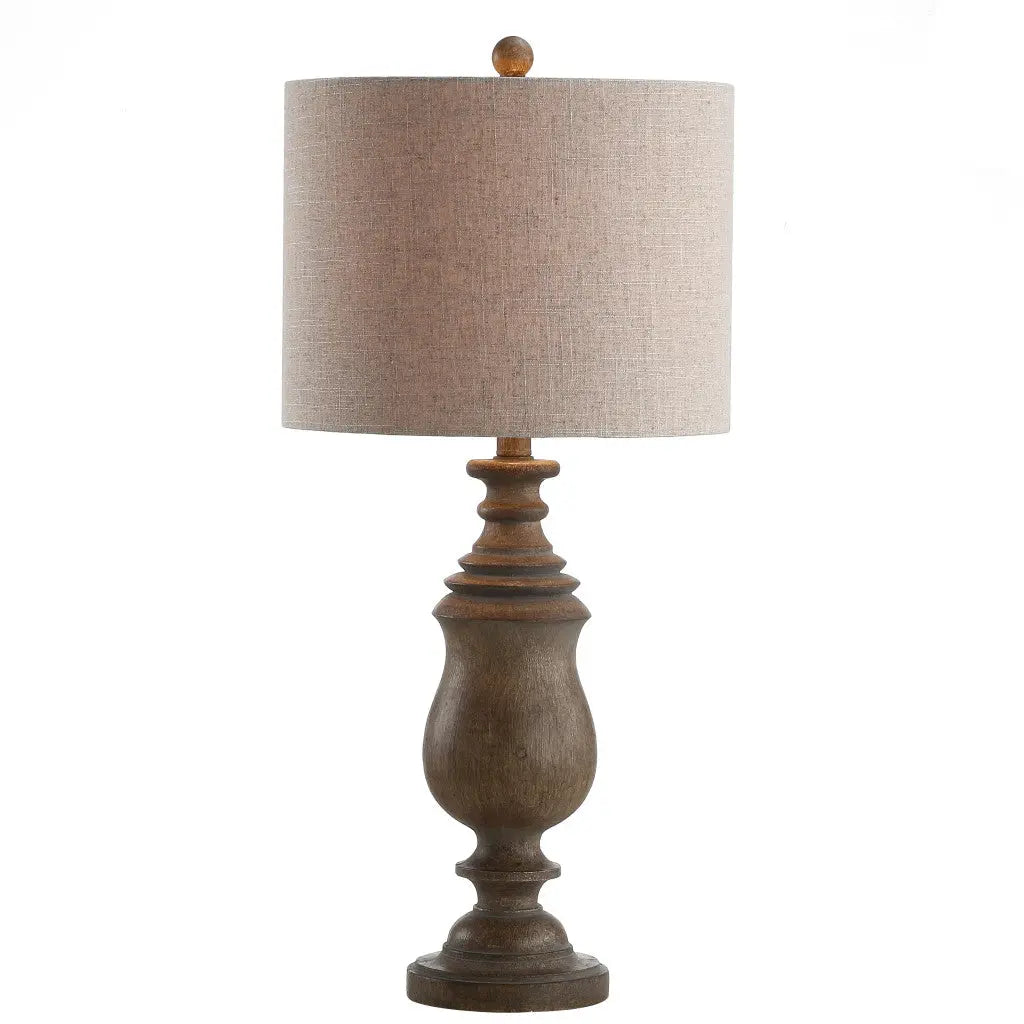 29" Brown Novelty Table Lamp With Globe Shade Homeroots Lighting