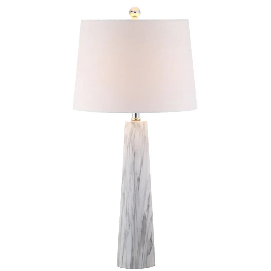29" Clear Novelty Table Lamp With Drum Shade Homeroots Lighting