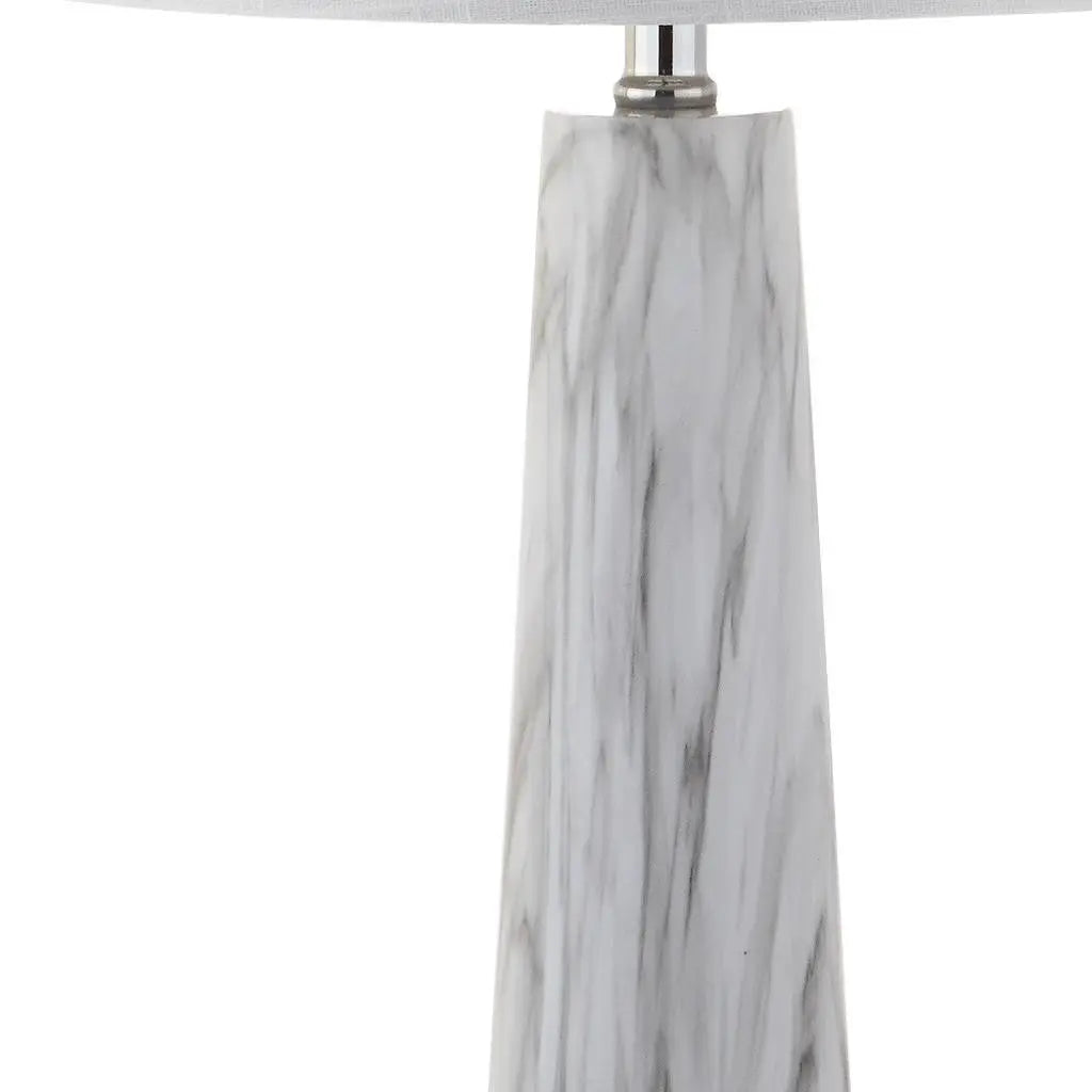 29" Clear Novelty Table Lamp With Drum Shade Homeroots Lighting