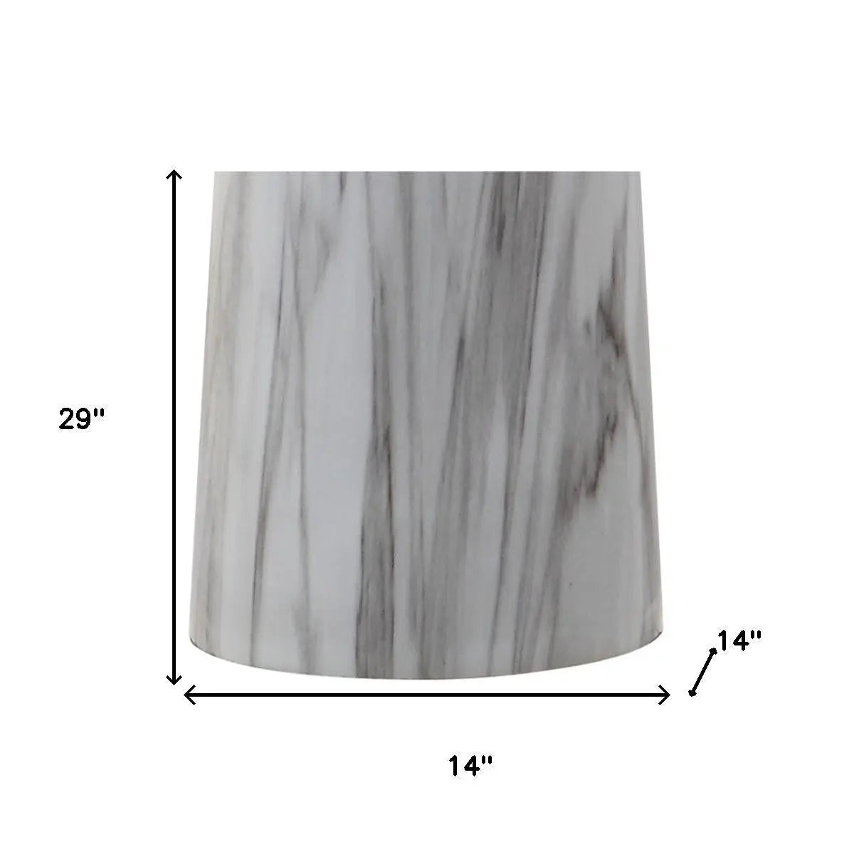 29" Clear Novelty Table Lamp With Drum Shade Homeroots Lighting