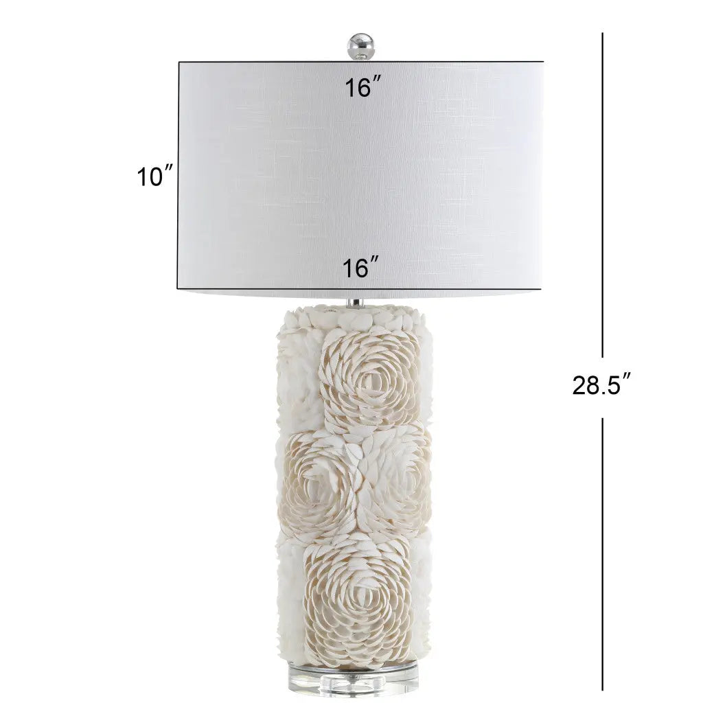 29" Clear Novelty Table Lamp With Drum Shade Homeroots Lighting
