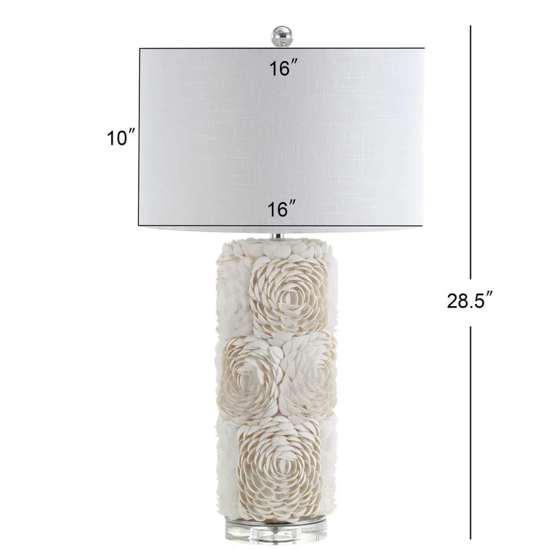 29" Clear Novelty Table Lamp With Drum Shade Homeroots Lighting