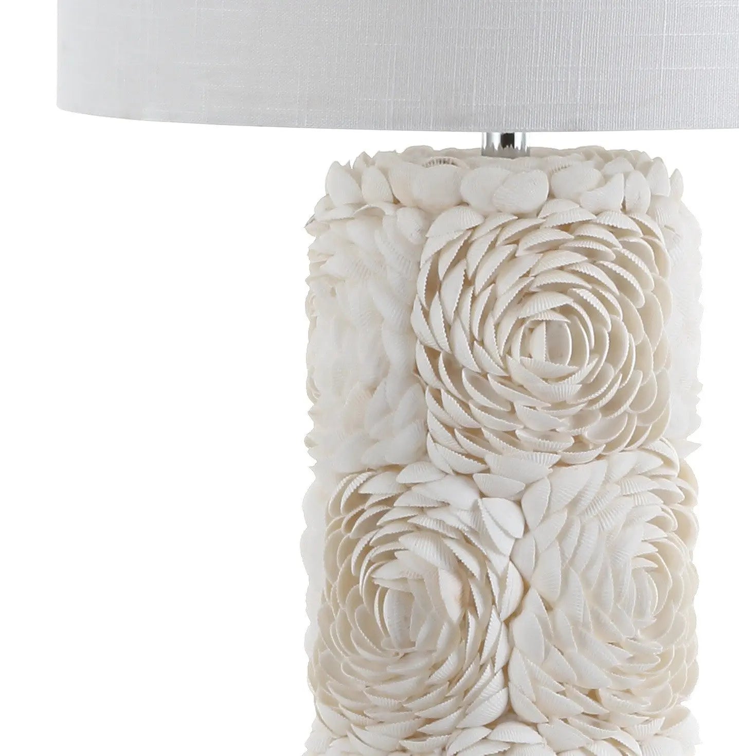 29" Clear Novelty Table Lamp With Drum Shade Homeroots Lighting